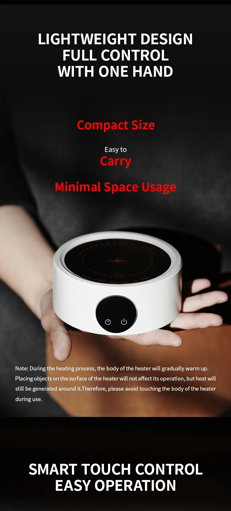 Mini Electric Coffee moka - WHITE