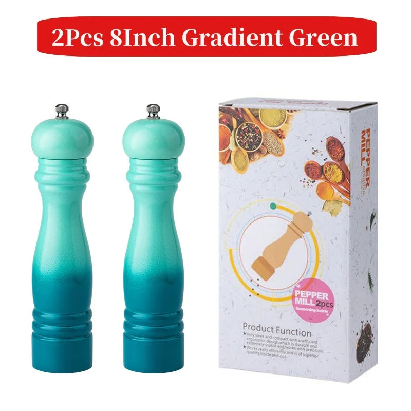 Gradient Colored Salt Pepper Grinder Set Spice Shaker - SFUMATO