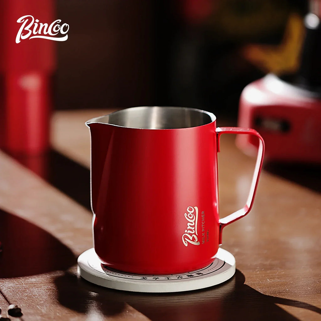 Electric Coffee Moka Pot - BLACK AND RED