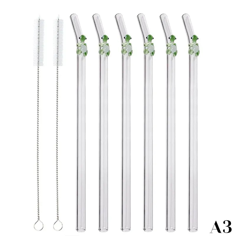 Cute Borosilicate Glass Drinking Straw - PICCI