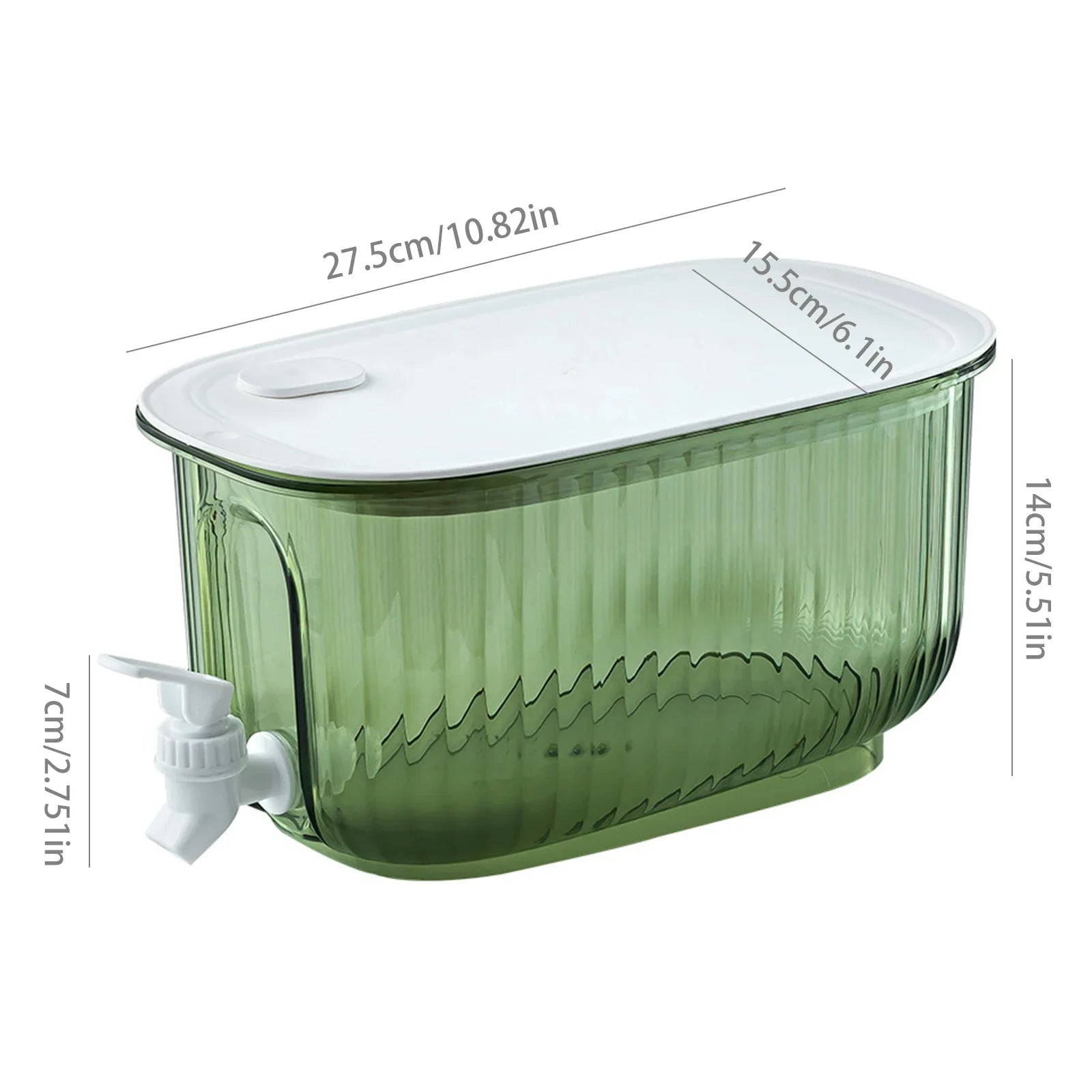 Large Cold Pitcher Refrigerator Dispenser With Faucet - COOL