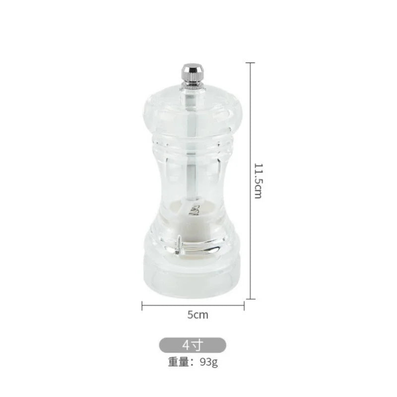 Spice Mill Salt and Pepper grinder - CLEAR