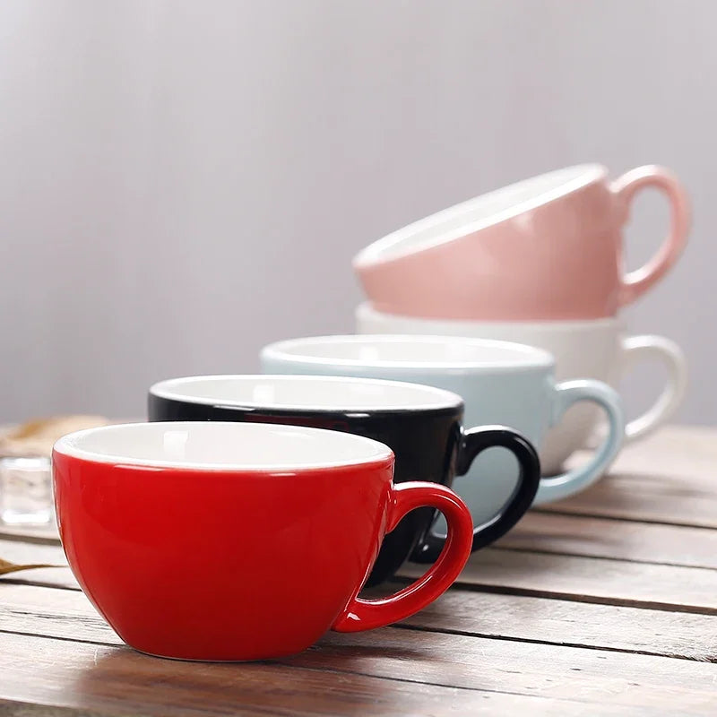 Cappuccino Cup  Ceramic with Saucer - COLOR CAPPUCCINO