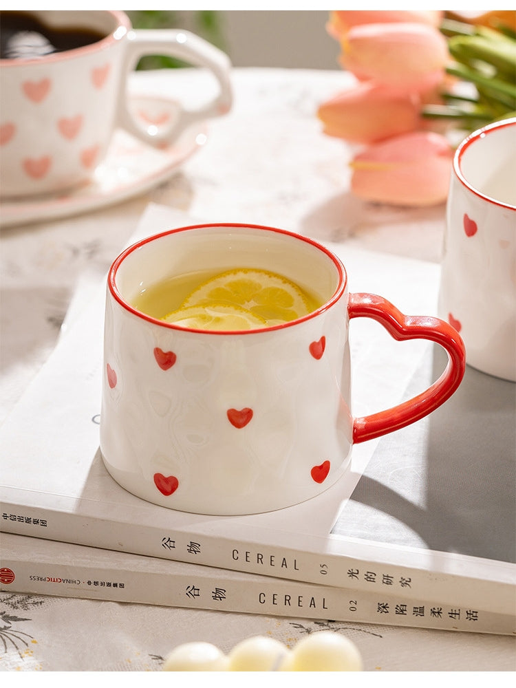 Hand Painted Love Mug - ROMANTIC