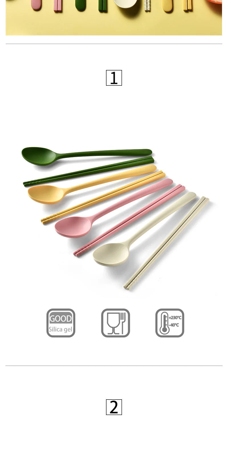 2/8Pcs Silicone Flatware Cutlery Set - CUCCI