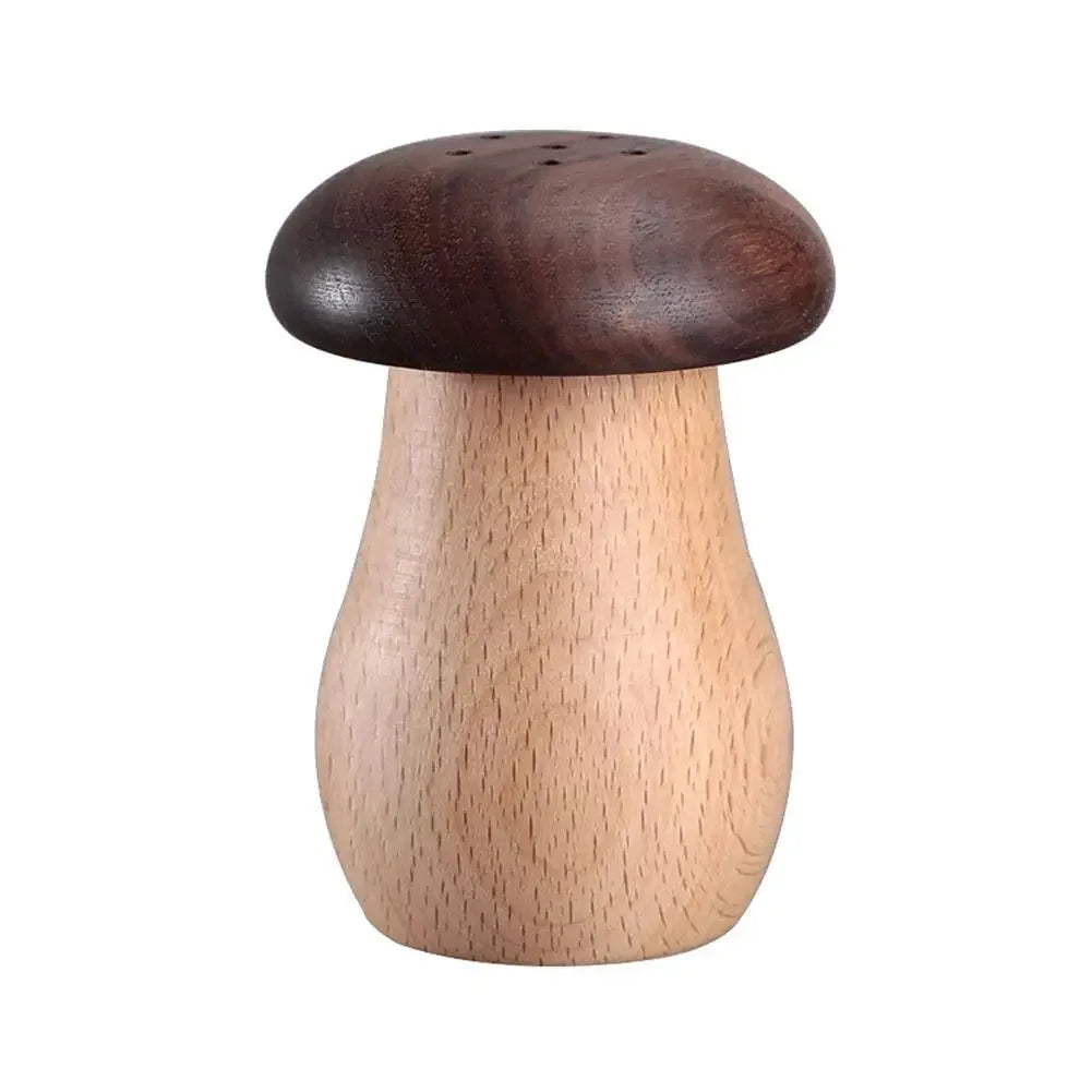 Walnut Wood Mushroom Toothpick Holder Dispenser - SHROOM