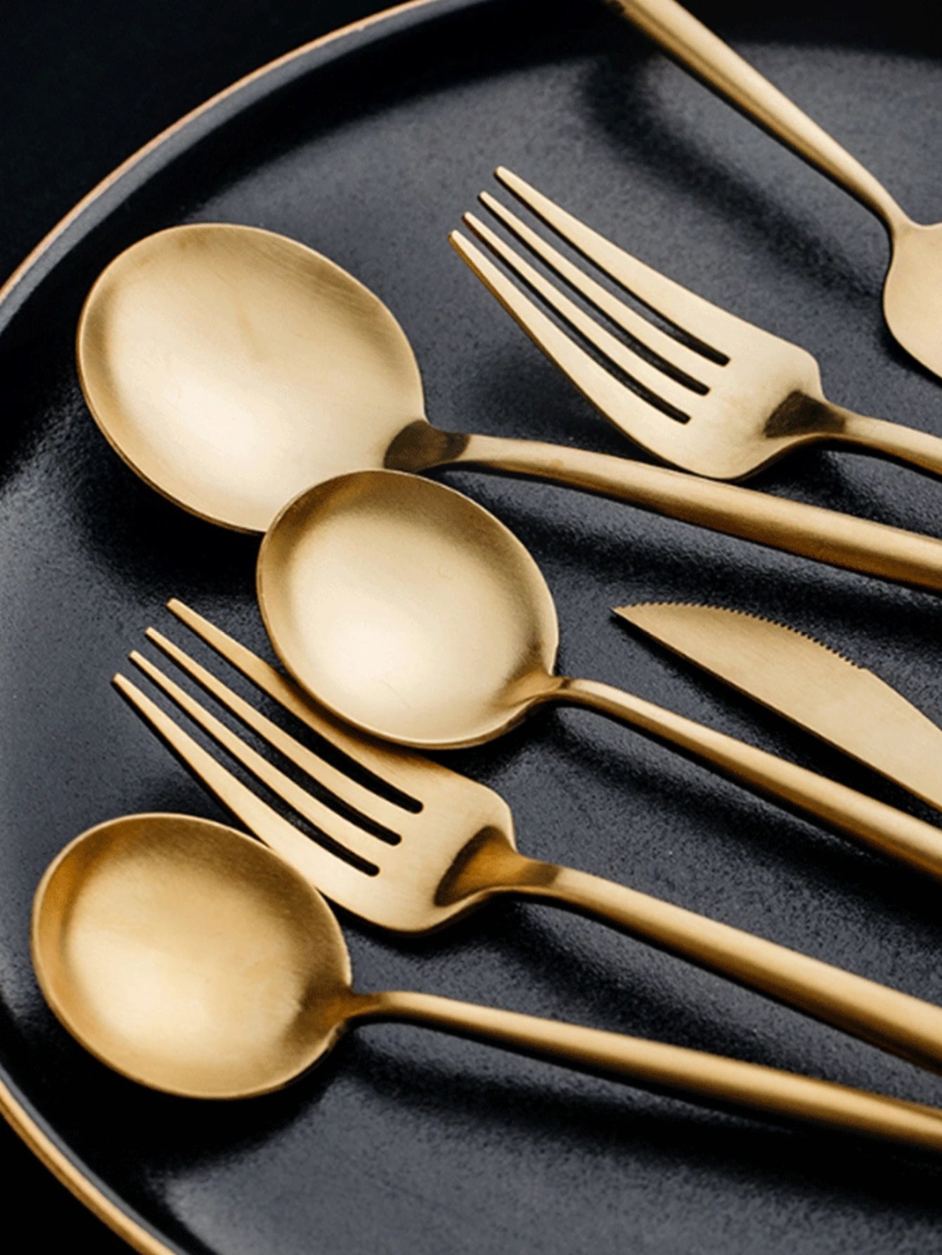 24pcs Dinnerware Set Stainless Steel Tableware - CENA