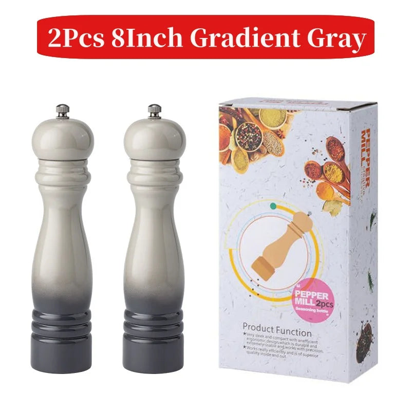 Gradient Colored Salt Pepper Grinder Set Spice Shaker - SFUMATO