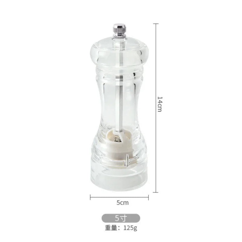 Spice Mill Salt and Pepper grinder - CLEAR