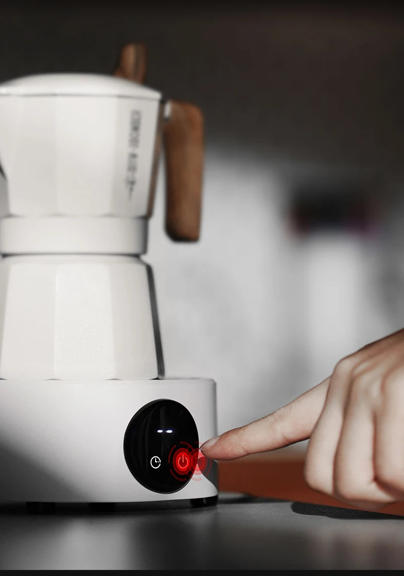 Mini Electric Coffee moka - WHITE