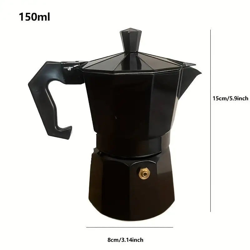 Moka Pot Stovetop - BLACK