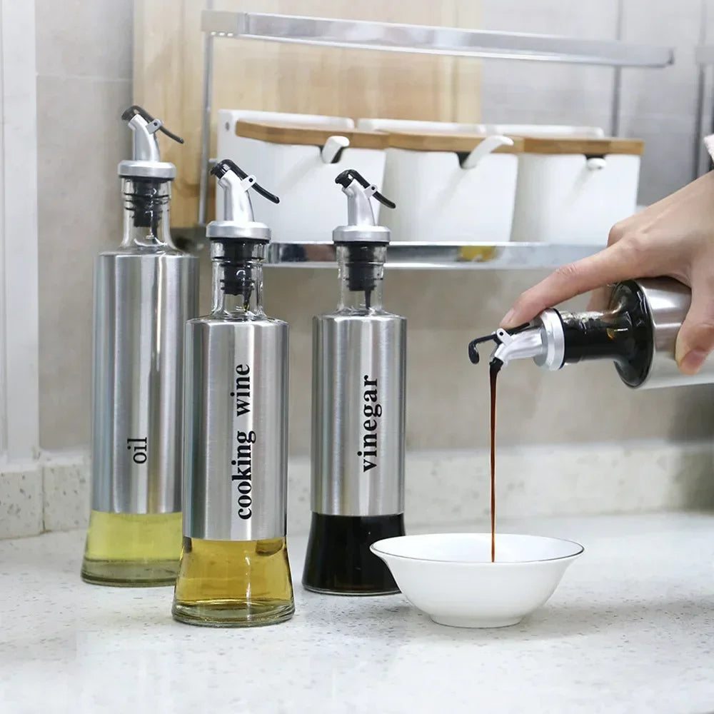 Stainless Steel Oil Bottle No-drip - DISPENSA
