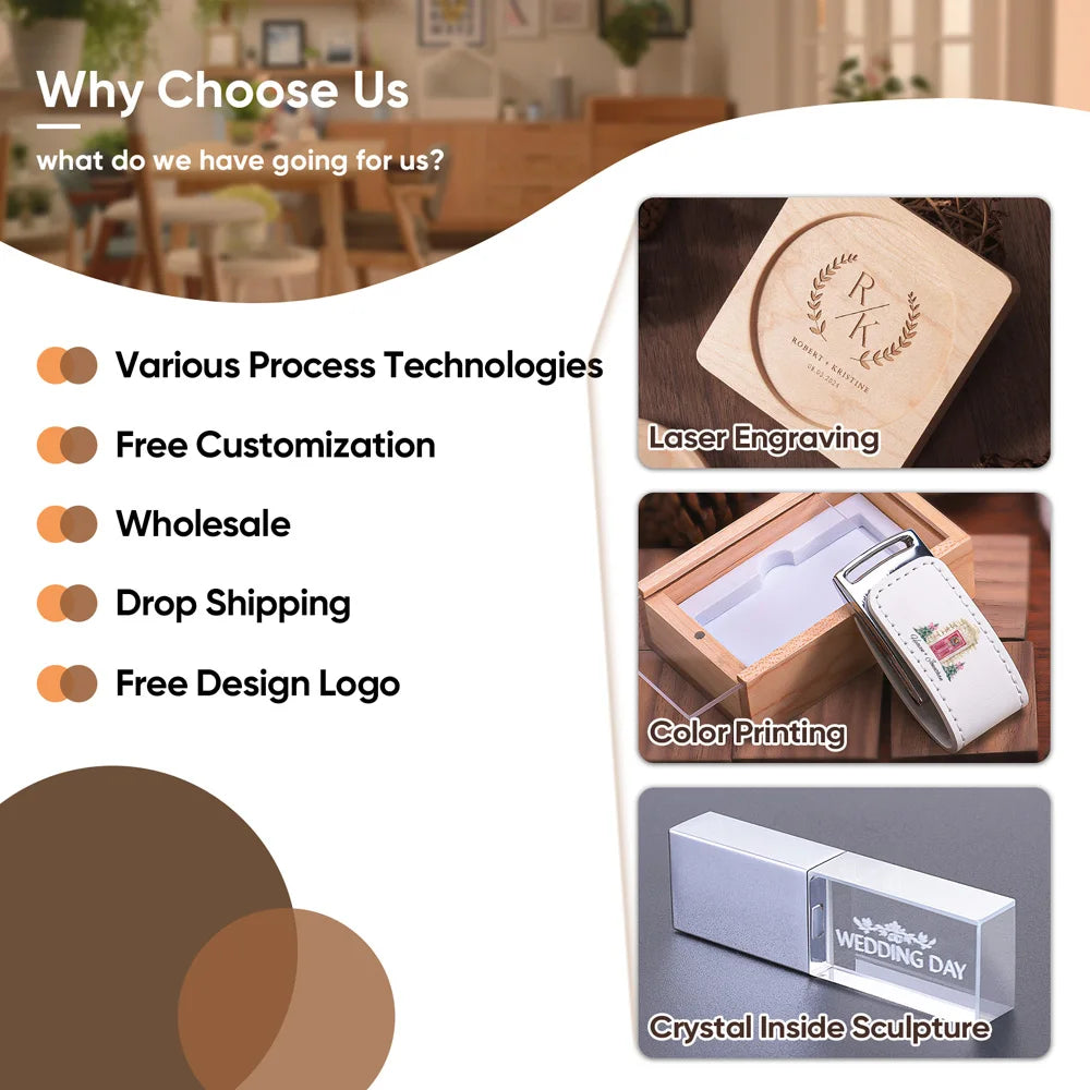 1PCS Solid Wood Coaster