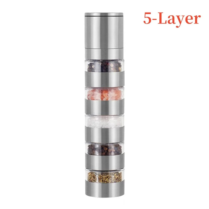 Multi-layer Stacked Pepper Mill - STEEL