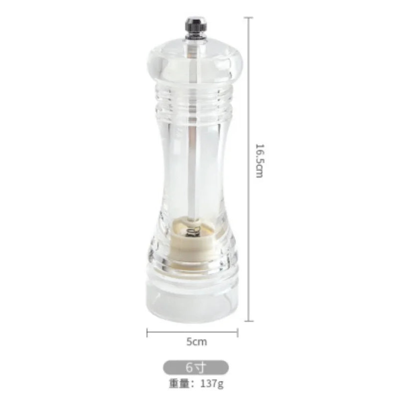 Spice Mill Salt and Pepper grinder - CLEAR