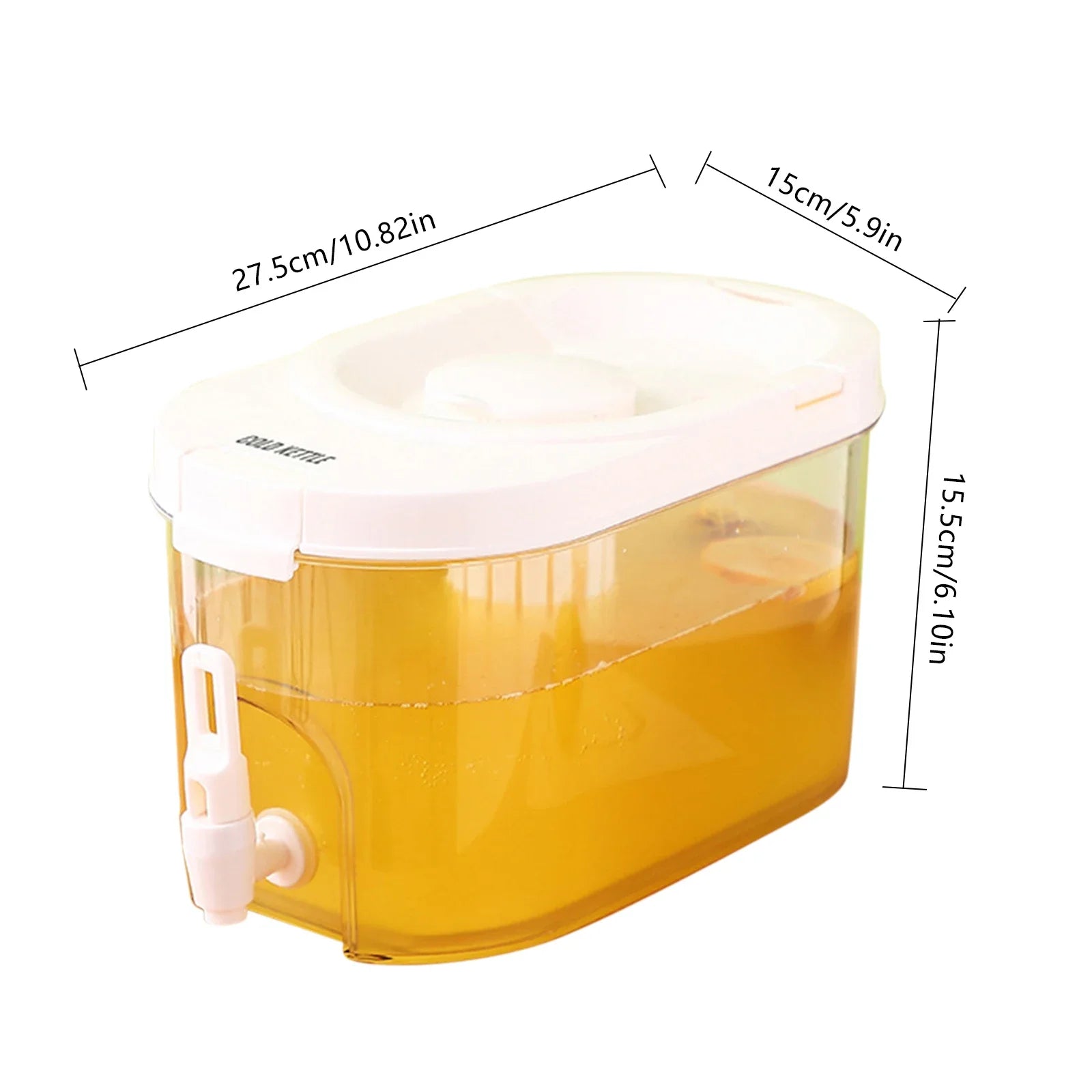 Large Cold Pitcher Refrigerator Dispenser With Faucet - COOL