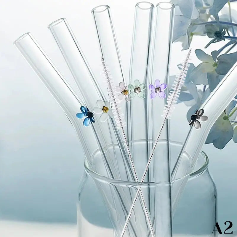 Cute Borosilicate Glass Drinking Straw - PICCI