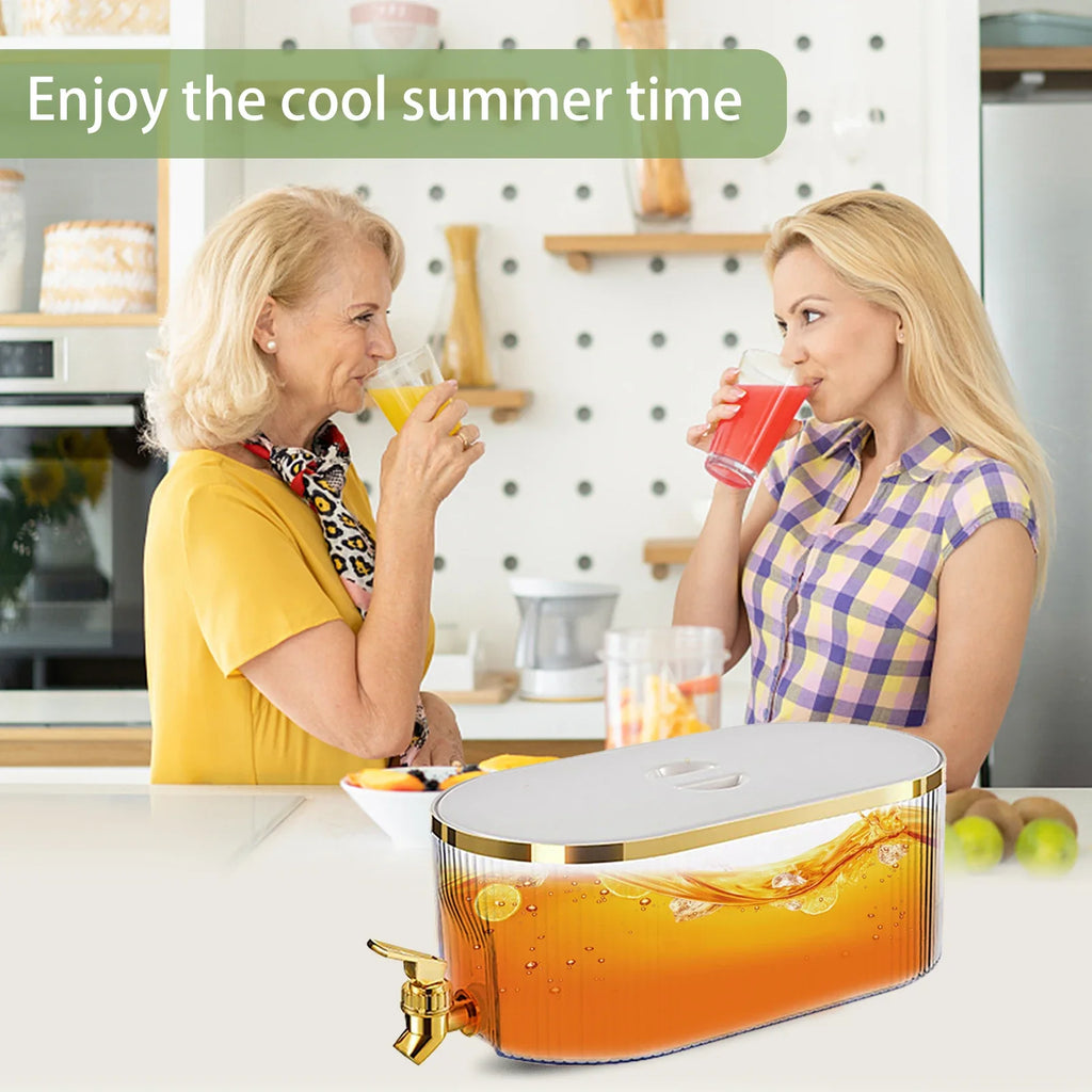 Large Cold Pitcher Refrigerator Dispenser With Faucet - COOL