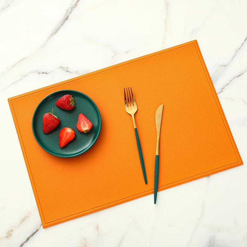 Faux Leather Placemat Waterproof Heat-insulating - COLORI
