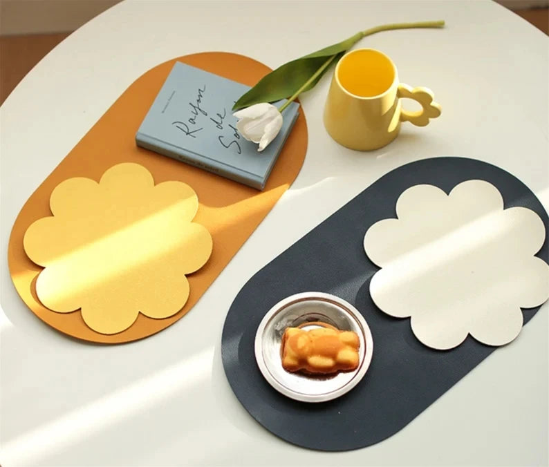 Oval Reversible Faux Leather Placemats - OVALE