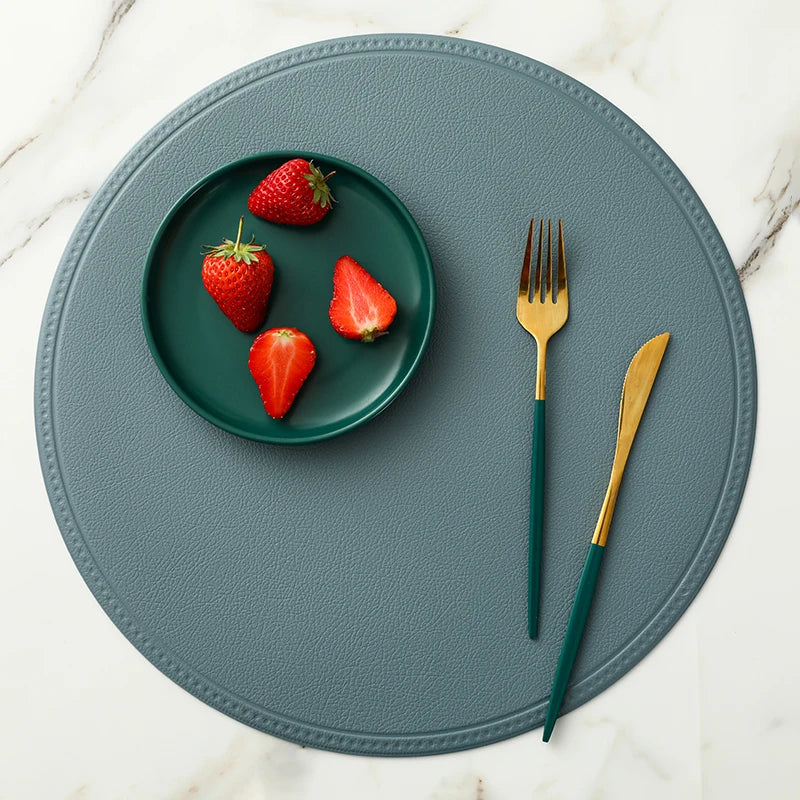 Faux Leather Placemat Waterproof Heat-insulating - COLORI