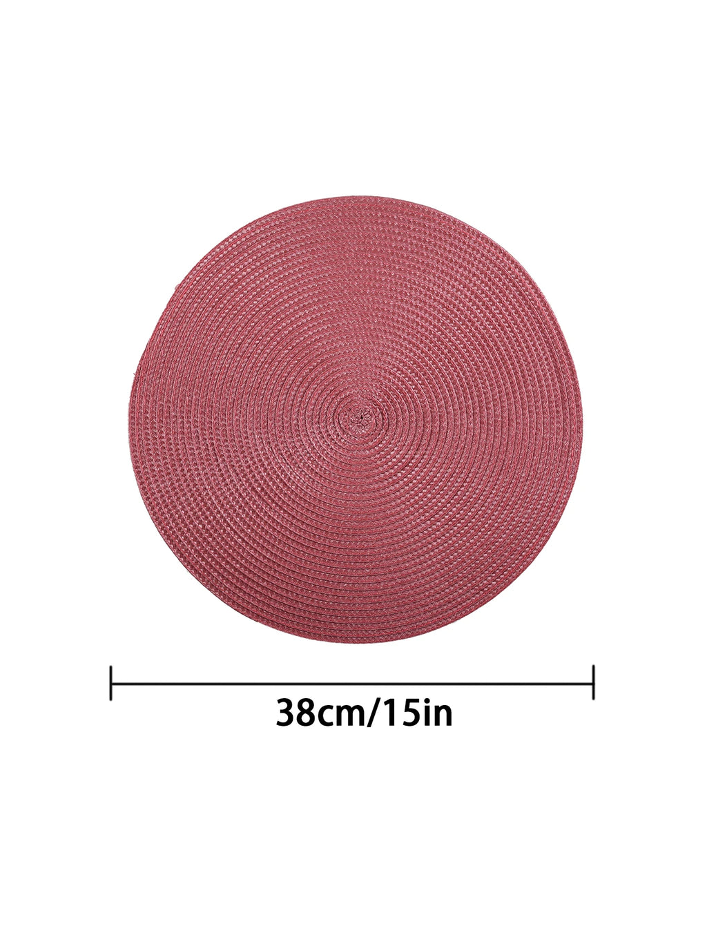 Round Braided Placemats Set of 4 Washable - COLORII