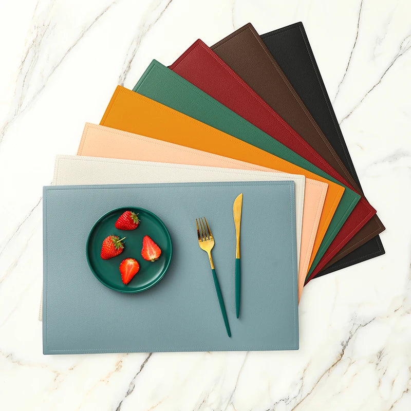 Faux Leather Placemat Waterproof Heat-insulating - COLORI