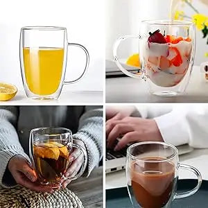 Double Glass Coffee Mugs - GLASS MUG