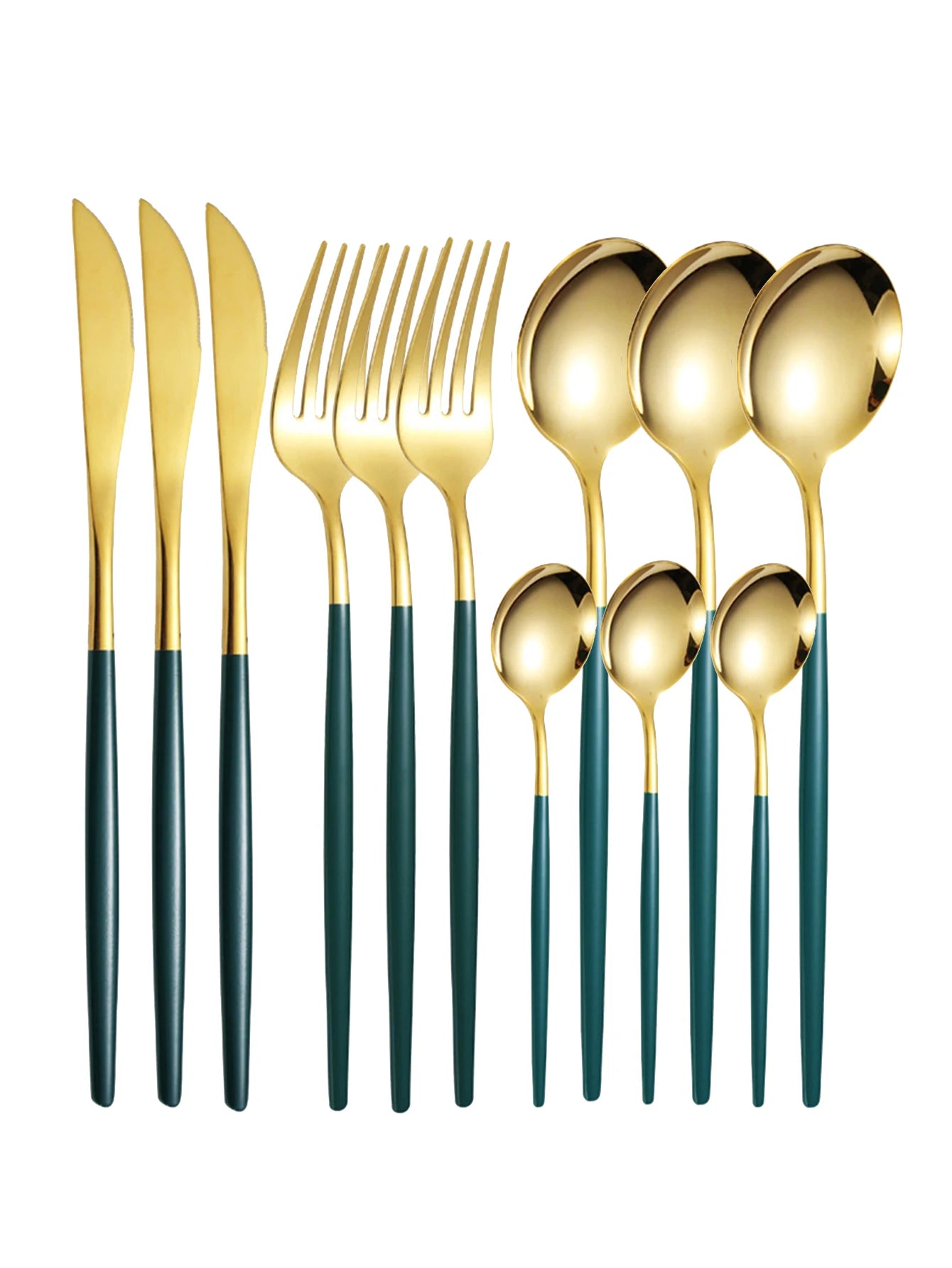 12pc Thin stainless steel cutlery set - PORTUGAL