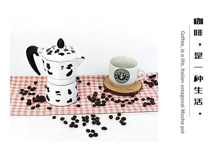 Cow Patterned Moka Pot - MOOO