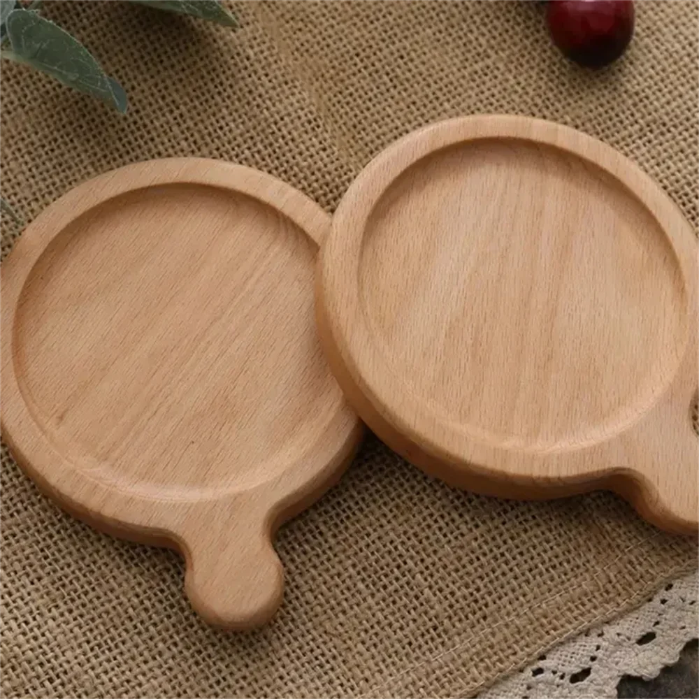 1PCS Solid Wood Coaster