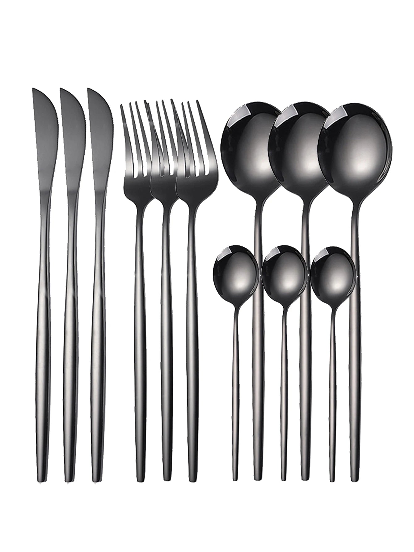 12pc Thin stainless steel cutlery set - PORTUGAL