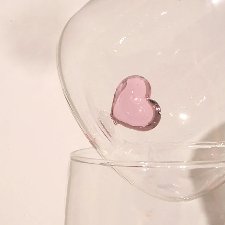 Designer 3D Heart Tumbler glass - CUORE