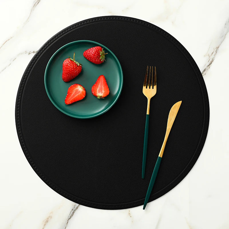 Faux Leather Placemat Waterproof Heat-insulating - COLORI