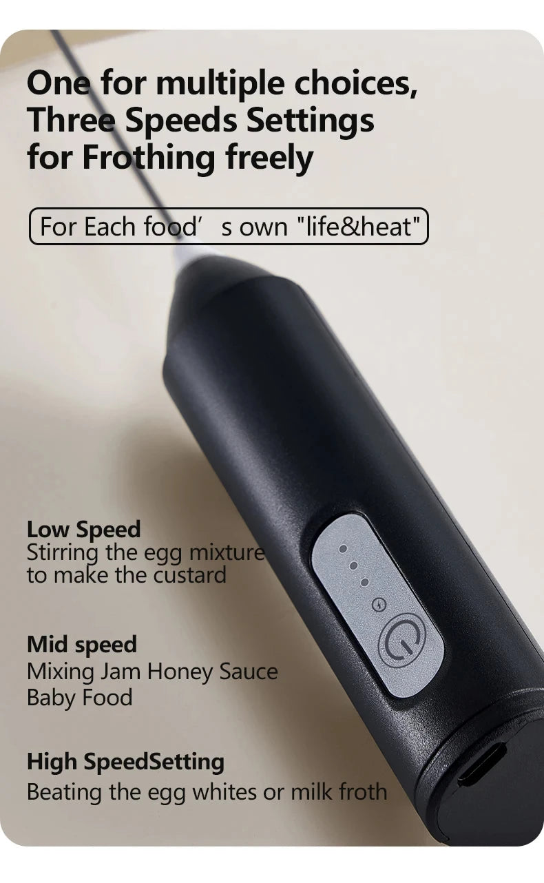 Mule Electric Milk Frother Mini Whisk - HANDHELD WHISK