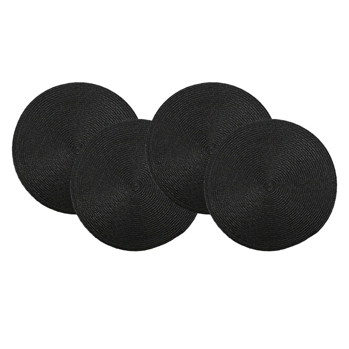 Round Braided Placemats Set of 4 Washable - COLORII