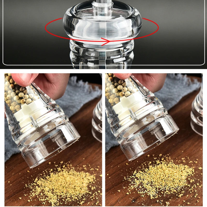 Spice Mill Salt and Pepper grinder - CLEAR