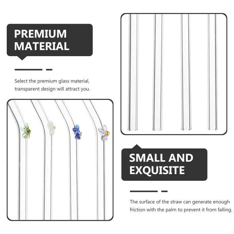 Cute Borosilicate Glass Drinking Straw - PICCI