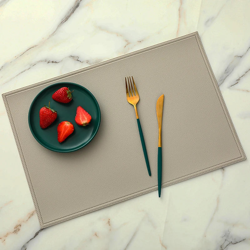 Faux Leather Placemat Waterproof Heat-insulating - COLORI