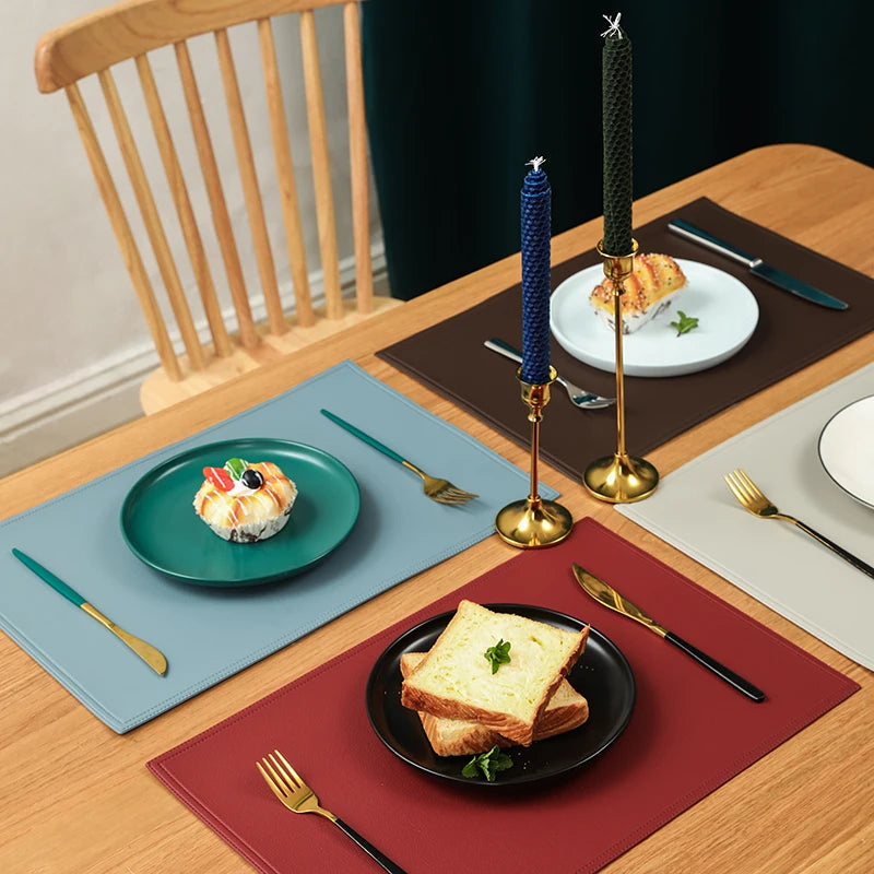 Faux Leather Placemat Waterproof Heat-insulating - COLORI
