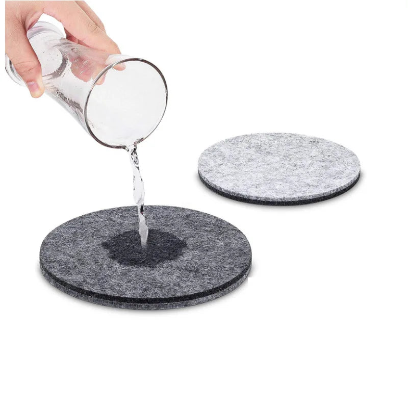11pcs Round Felt Coaster - TONDO