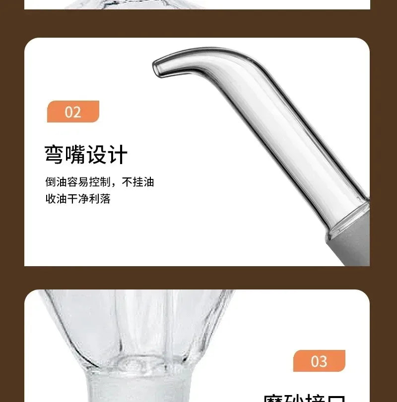 Pouring Oil Dispenser Leakproof - V