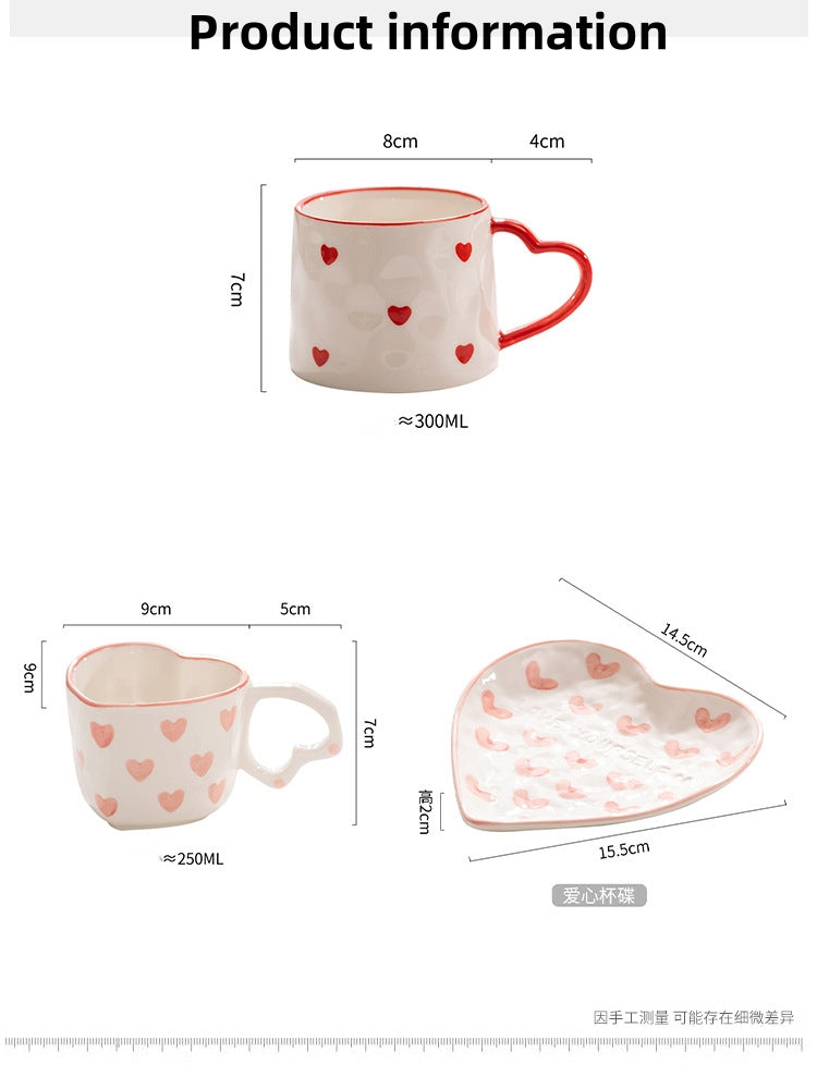 Hand Painted Love Mug - ROMANTIC